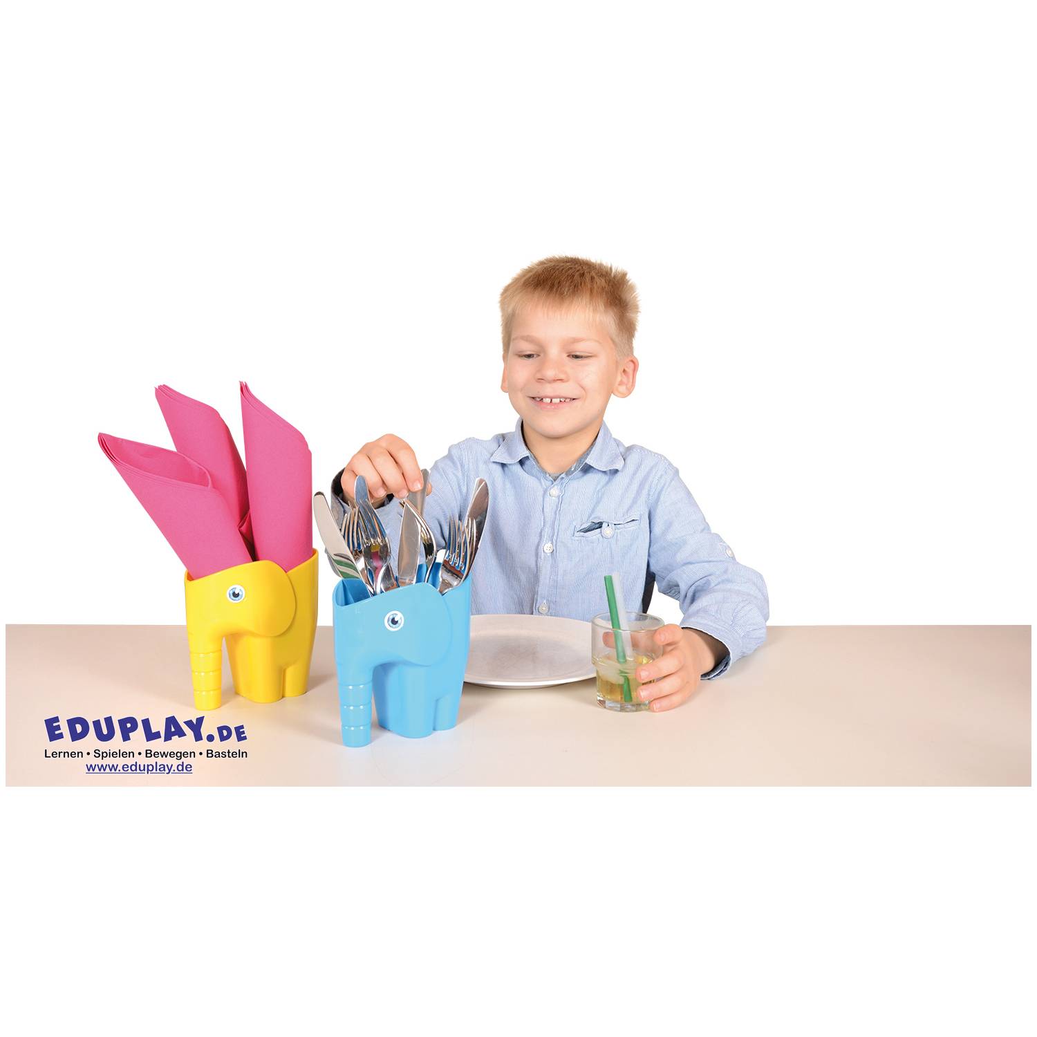 EDUPLAY 160262 Elefantenschaufel, mehrfarbig (4er Pack)