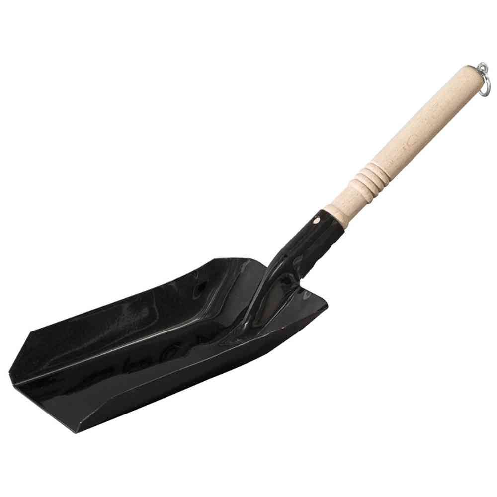 turk 724-20 Schulkohlenlöffel mit Holzheft, schwarz (1 Stück)