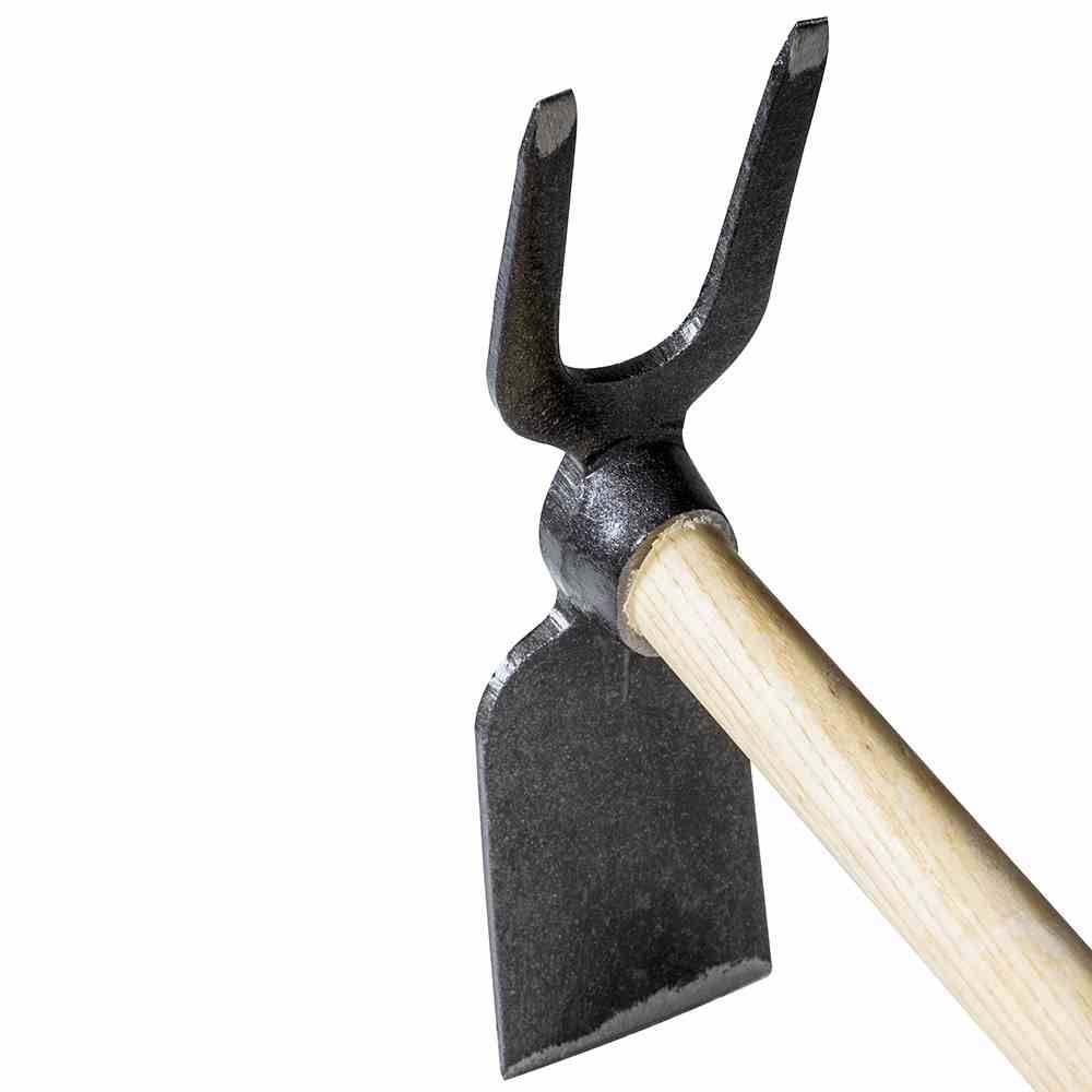 Siena Garden 385-.40.SFSC Mini-Hacke 2-zinkig 450mm für Hochbeete,Esche, schwarz/natur