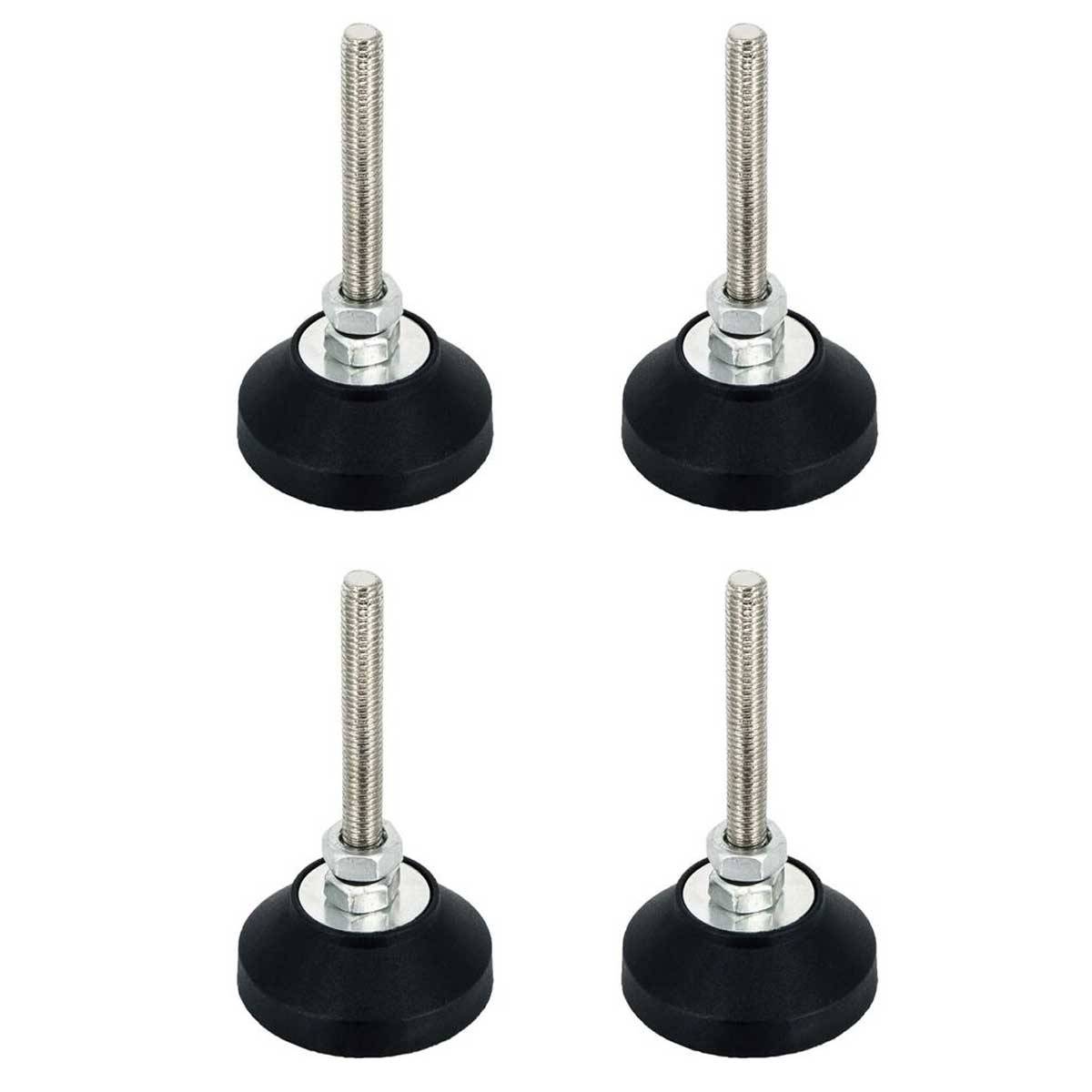 SCHMIDT systemprofile 4x Stellfuß M8 Fuß höhenverstellbar Maschinenfuß Standfuß Nivellierfuß Sockelfuß Aluprofil-Zubehör