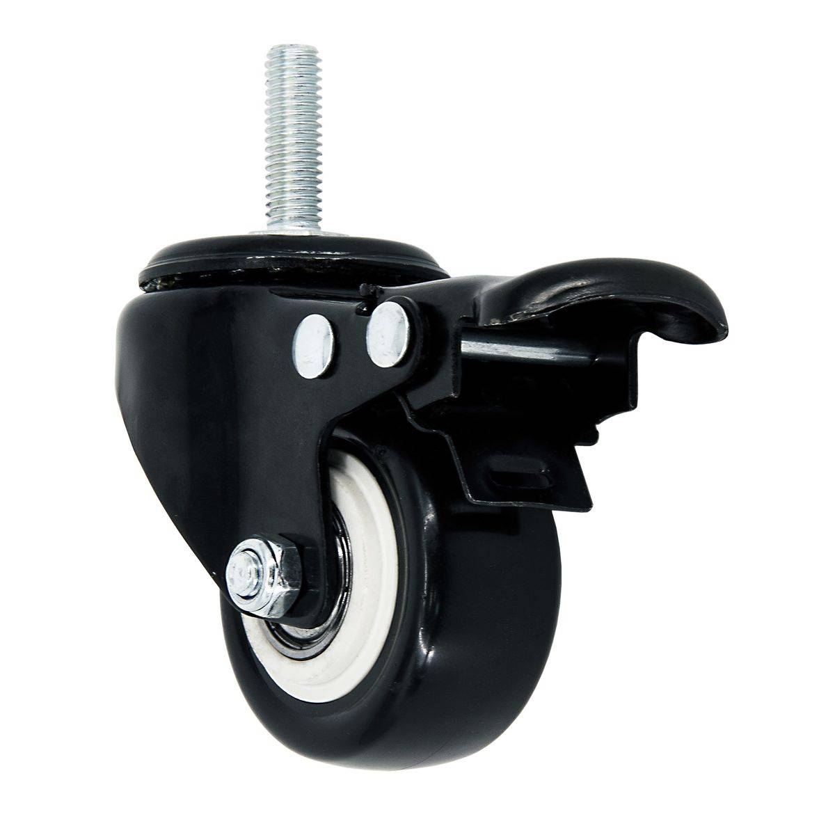 SCHMIDT systemprofile 4x Lenkrolle mit Bremse M8 Transportrolle Industrierolle Schwenkrolle 360° Aluprofil-Zubehör