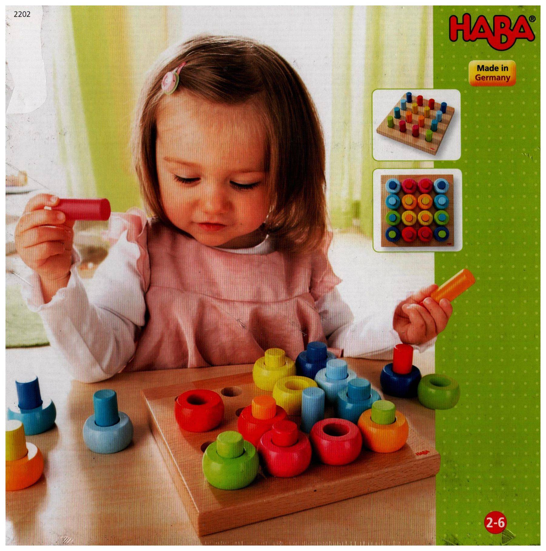 Haba 2202 - Steckspiel Farbkringel Neu & OVP