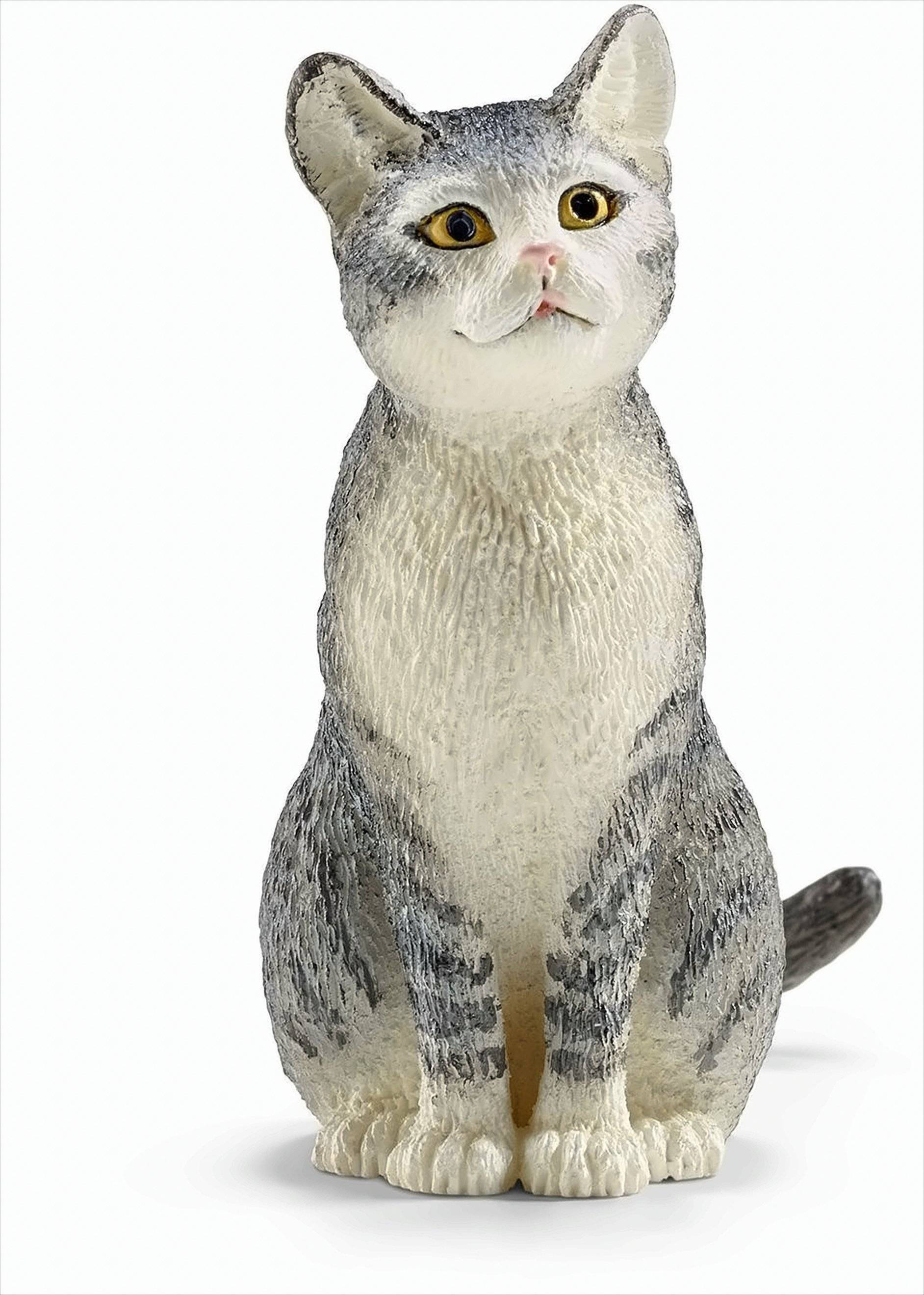 GW1404 Schleich 13771 - Katze - sitzend, Tier Spielfigur Neu & OVP