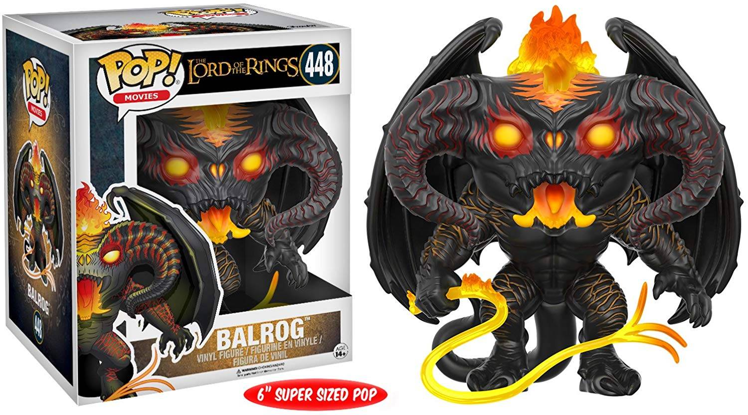 Funko POP Movies The Lord of The Rings - Balrog Oversized Neu & OVP
