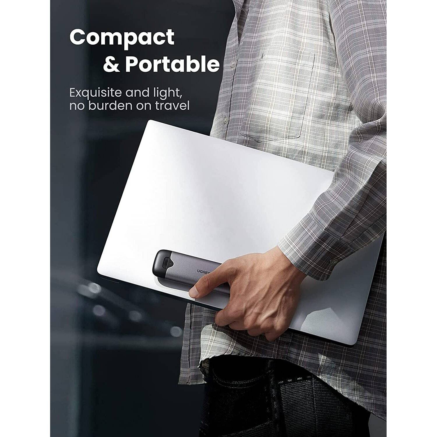 UGREEN M.2 NVMe Gehäuse USB A und USB C 3.1 Gen2 10Gbps M.2 NVMe Gehäuse