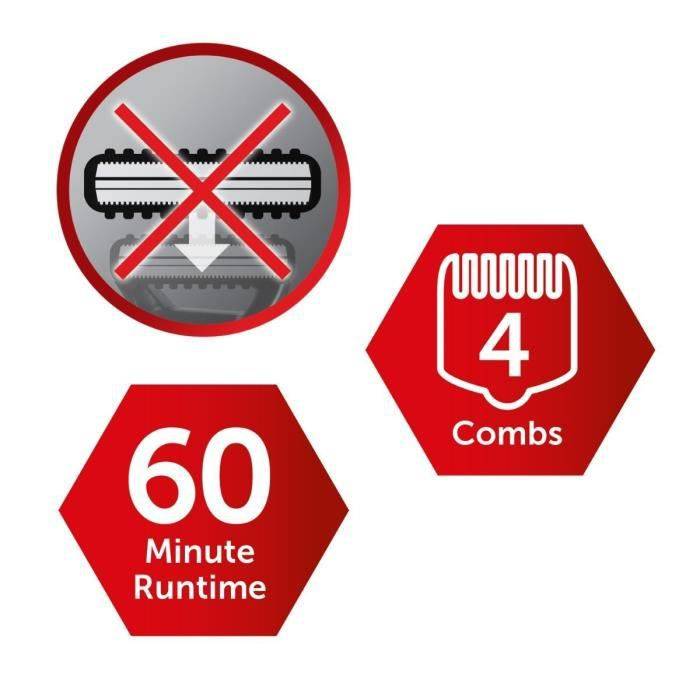 REMINGTON MB055 Manchester United Edition Langlebiger Bartschneider, wasserdicht, verziert, rasiert, stilvoll, Lithiumbatterie