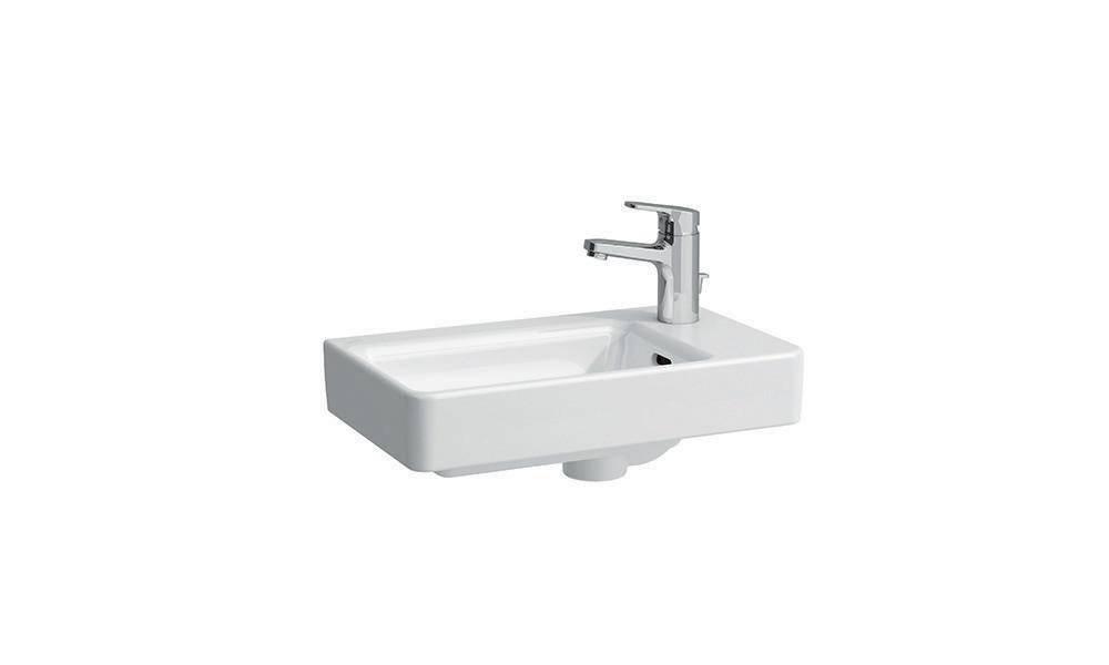 LAUFEN Handwaschbecken PRO S 480x280mm asym re m ÜL 1 Hahnloch weiß