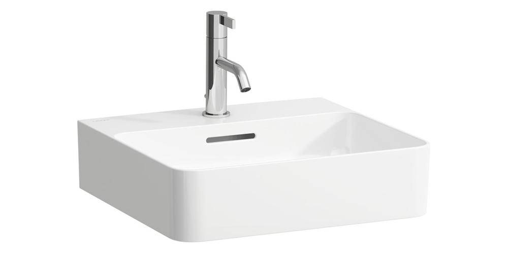 LAUFEN Handwaschbecken VAL 450x420mm m ÜL 1 HL-Ausf. weiß
