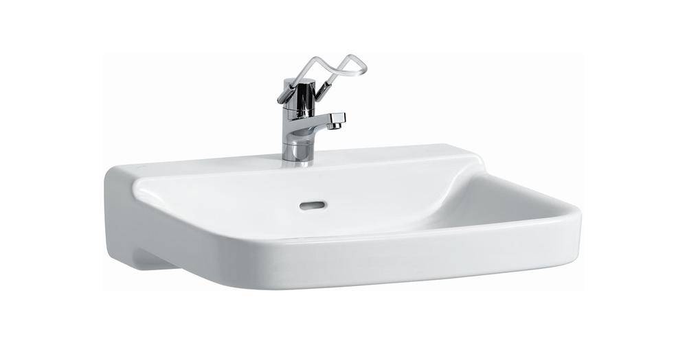 LAUFEN Waschtisch PRO LIBERTY 650x550mm barrierefr m HL m ÜL weiß