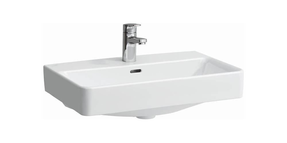 LAUFEN Waschtisch PRO S 60x38cm Komp. m ÜL 1 HL-Ausf. weiß