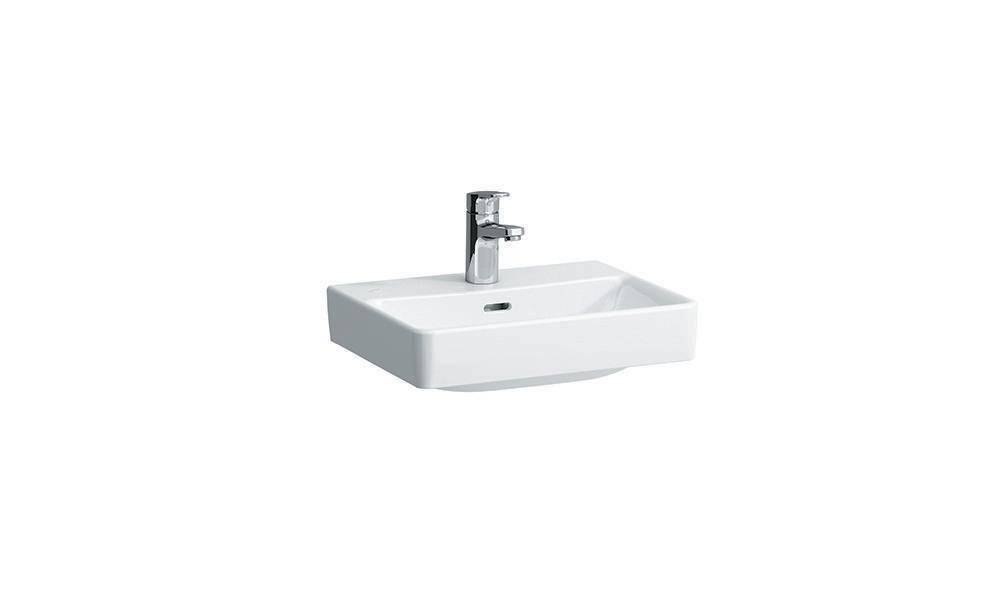 LAUFEN Handwaschbecken PRO S 450x340mm mit Überlauf, 1 Hahnloch weiß