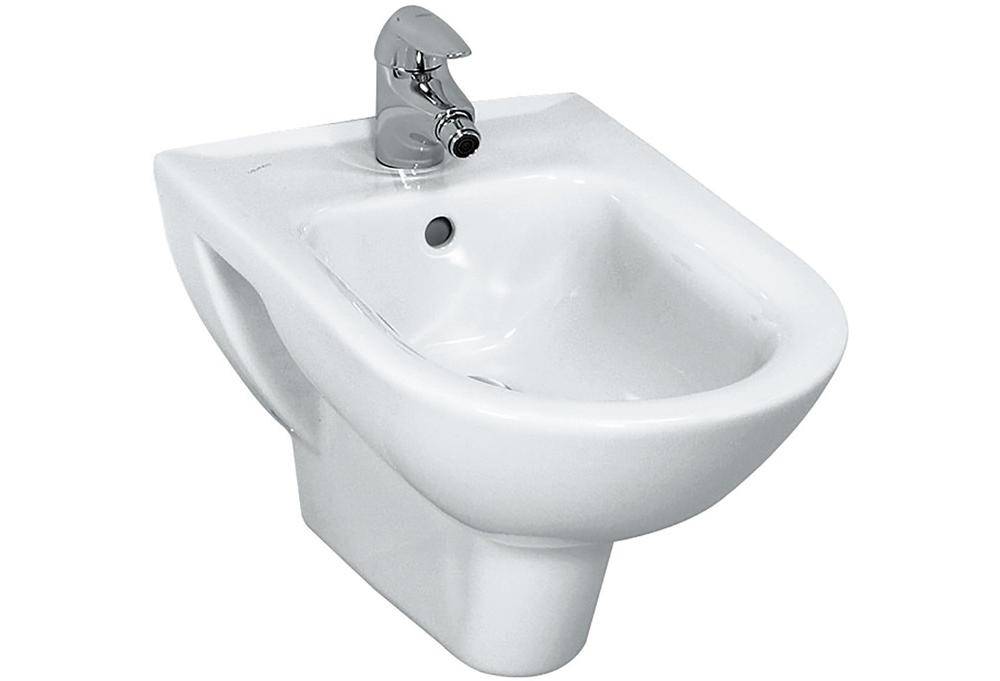 LAUFEN Wand-Bidet PRO 1 HL 2 seit Löcher f W-Anschl weiß