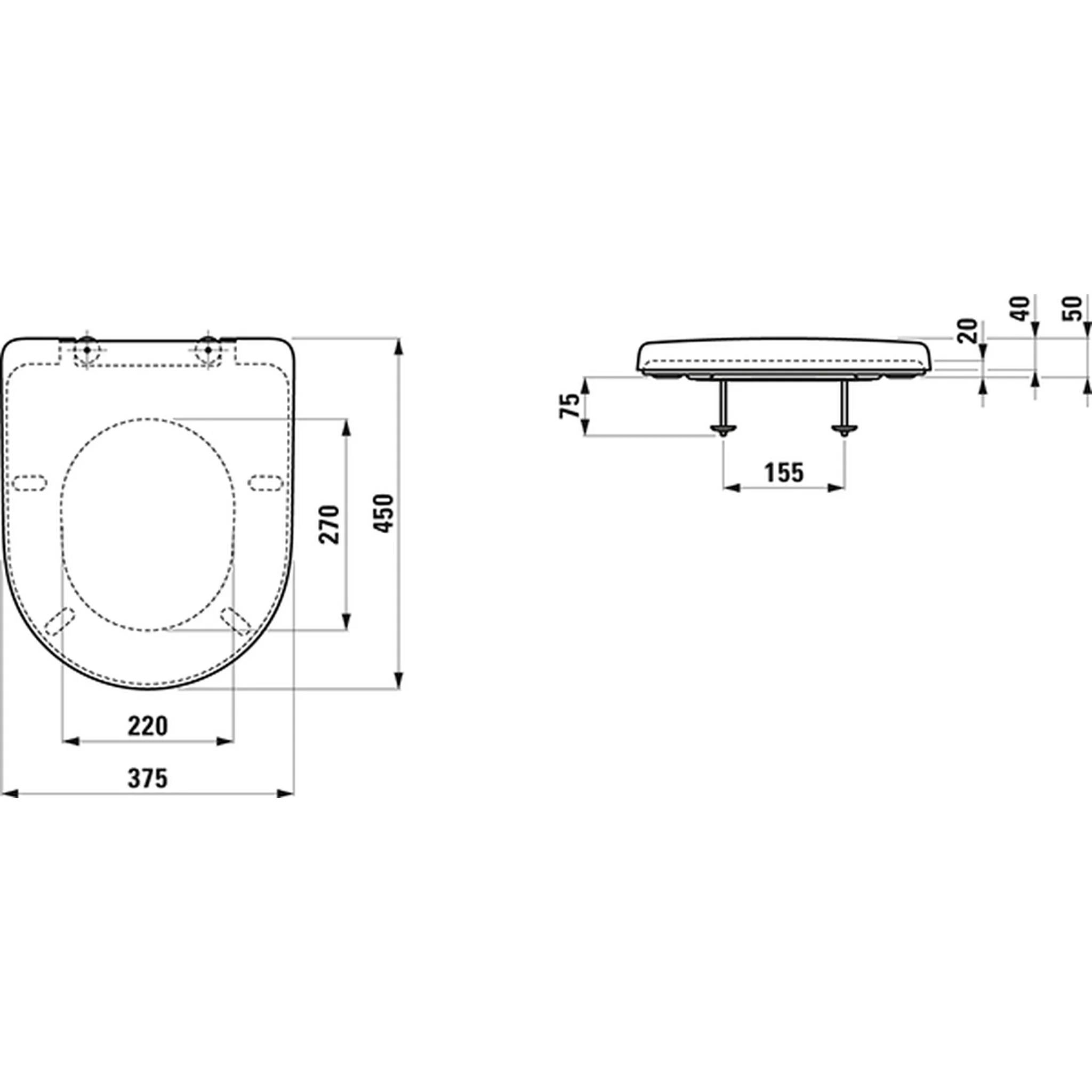 Laufen Pro Universal WC-Sitz weiß, mit Deckel, abnehmbar, m. Absenkautomatik, 1 Stk.
