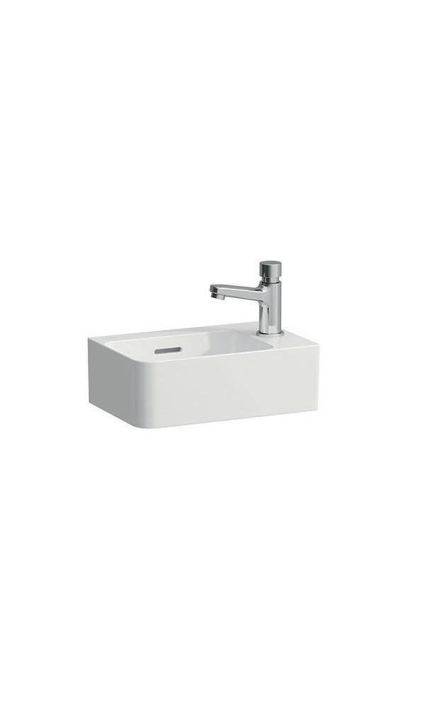 LAUFEN Handwaschbecken VAL 340x220mm weiß mit Überlauf, 1 Hahnloch