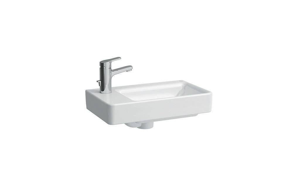LAUFEN Handwaschbecken PRO S 480x280mm asym li m ÜL 1 HL-Ausf. weiß