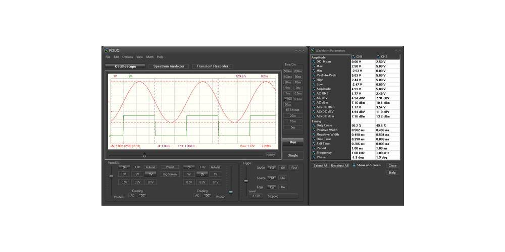 Velleman Instruments MINI 2-KANAL PC-OSZILLOSKOP MIT USB-ANSCHLUSS