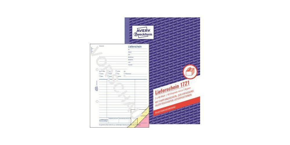 AVERY Zweckform Lieferschein DIN A5 selbstdurchschreibend 3 x 40 Bl.