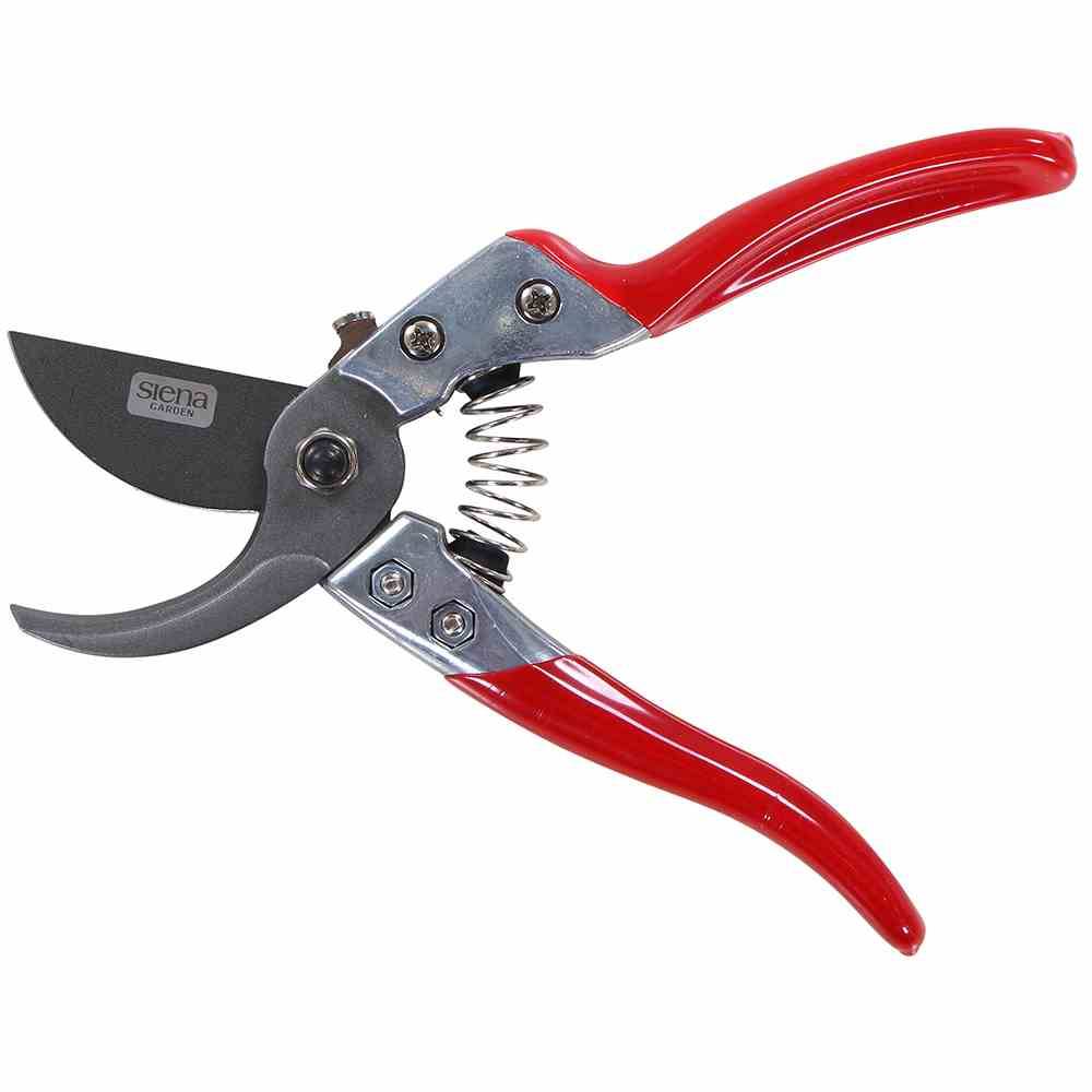 Siena Garden D69051 Prem. Bypassschere CG1030 20cm, antihaftb. Klingen, rot/grau