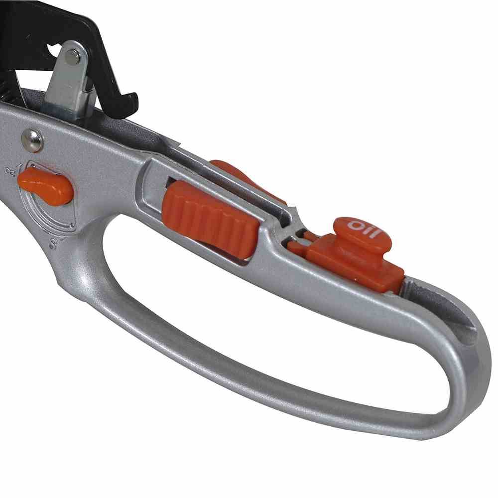 Siena Garden 557-309 Ratschenschere 20,5 cm, grausilber/schwarz/orange