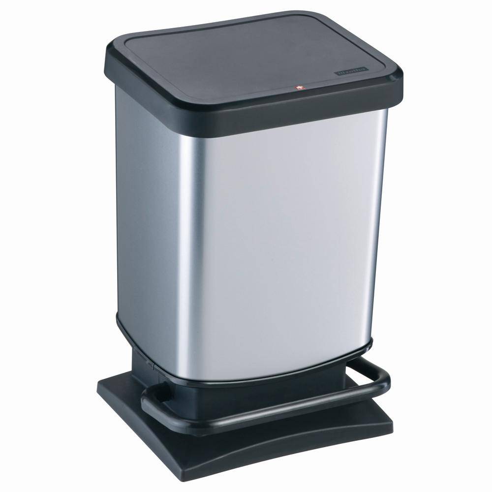 Rotho 754-0080264 Paso Treteimer 20L 29,3x26,6x45,7cm, silber