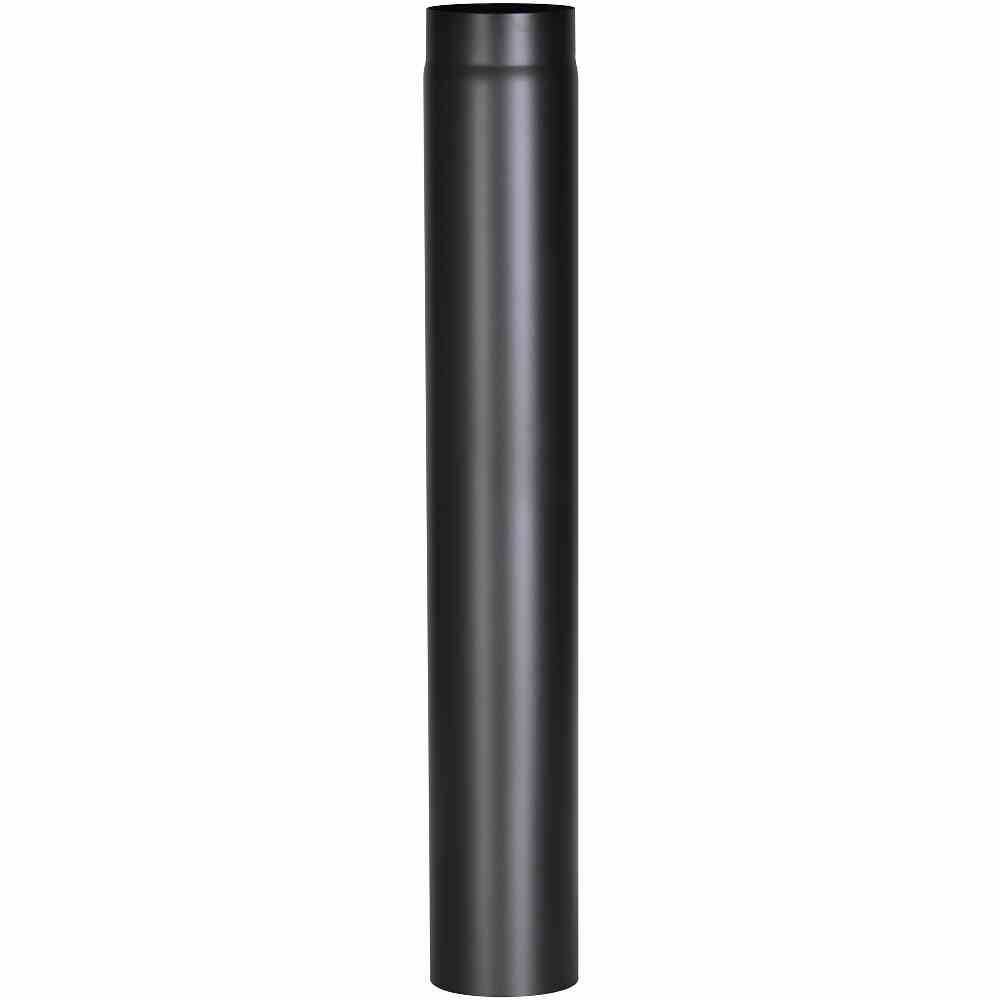 FIREFIX R150/1 Ofenrohr 1000 mm, Ø 150 mm, Wandstärke 2 mm, schwarz (1 Stück)