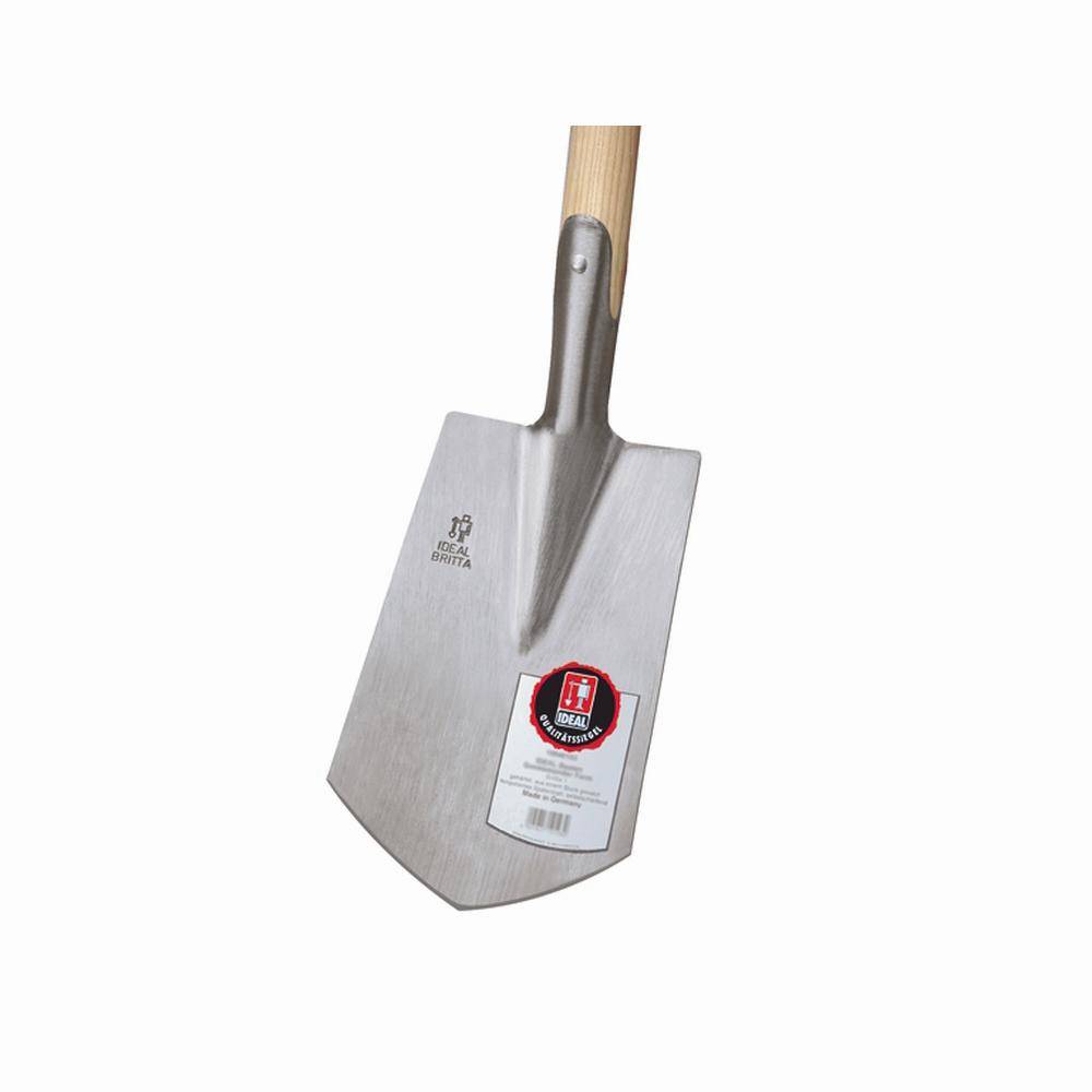 IDEAL BRITTA Geestm.-Spaten Gr.0 85cm Eschen T-Stiel, silber/natur