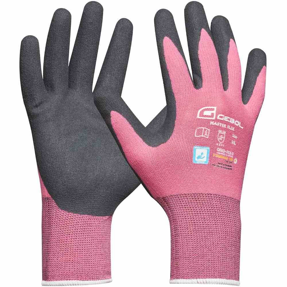 Handschuh MasterFlex Lady Gr. 7 (S), rosa/schwarz (1 Paar)