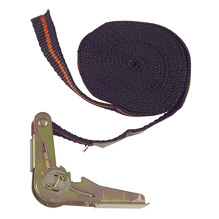 Easy Work 87111 Ratschen-Spanngurt, schwarz/messingfarben (5 m)