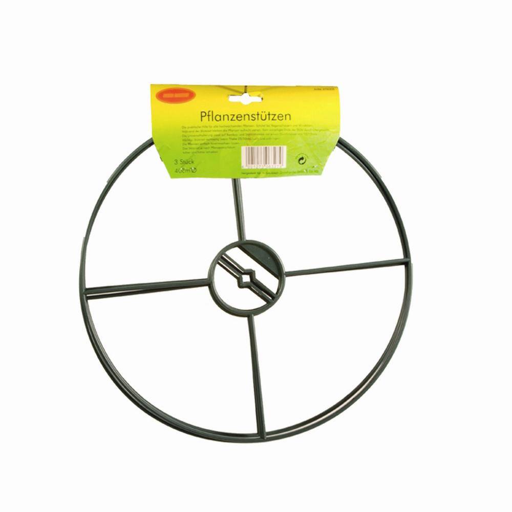 EGUFER PBD026 Staudenhalter 3erPack 40 cm Durchmesser, grün (1 Stück)