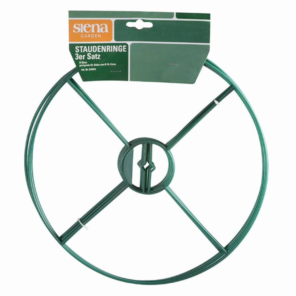 EGUFER PBD025 Staudenhalter 3erPack 30cm Durhcmesser, grün