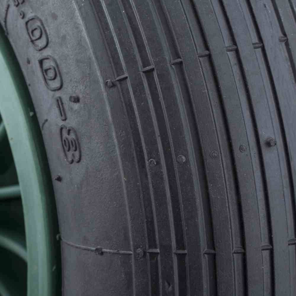 REWWER-TEC HGGG E-Rad für Fort-Schubkarren KST-Felge, schwarz/grün (1 Stück)