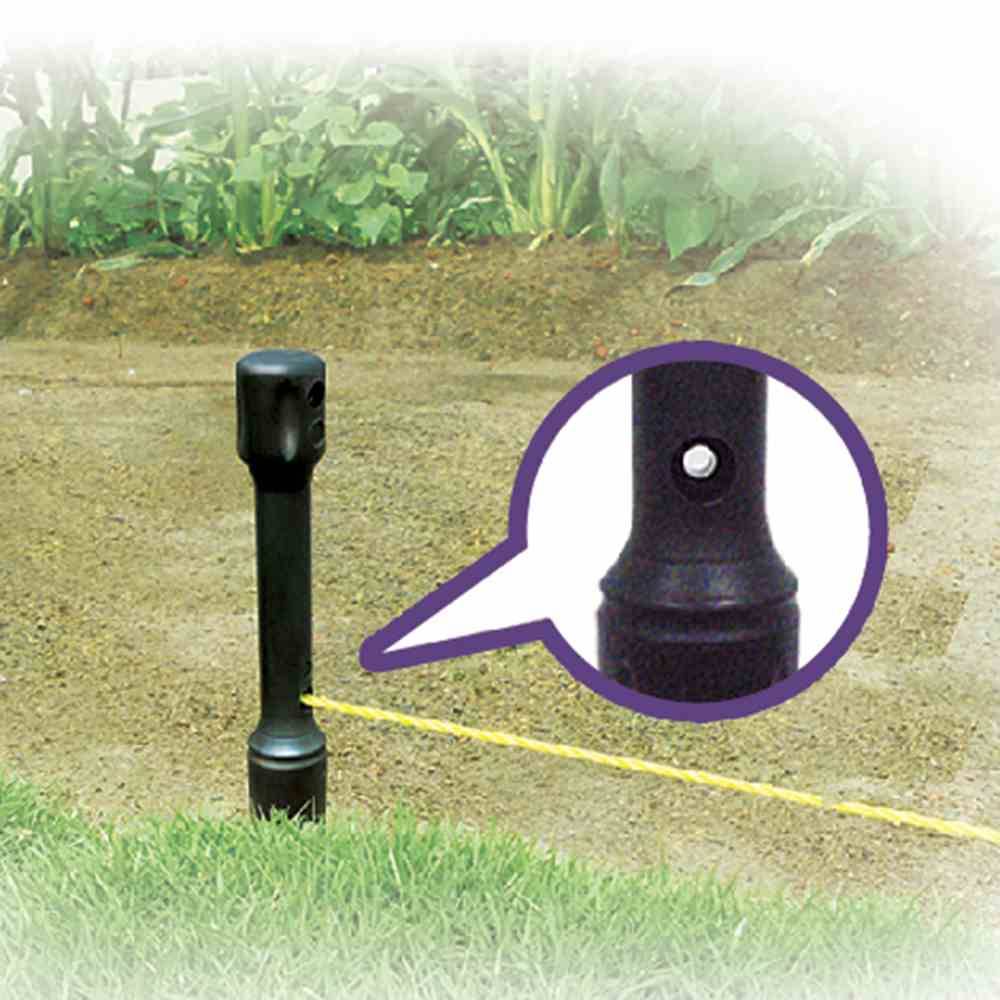 Siena Garden K98213 Pflanzleine 15m mit 2 Stäben, schwarz/gelb