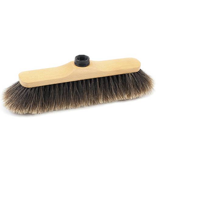 Zimmerbesen Holz hell Rosshaar, natur