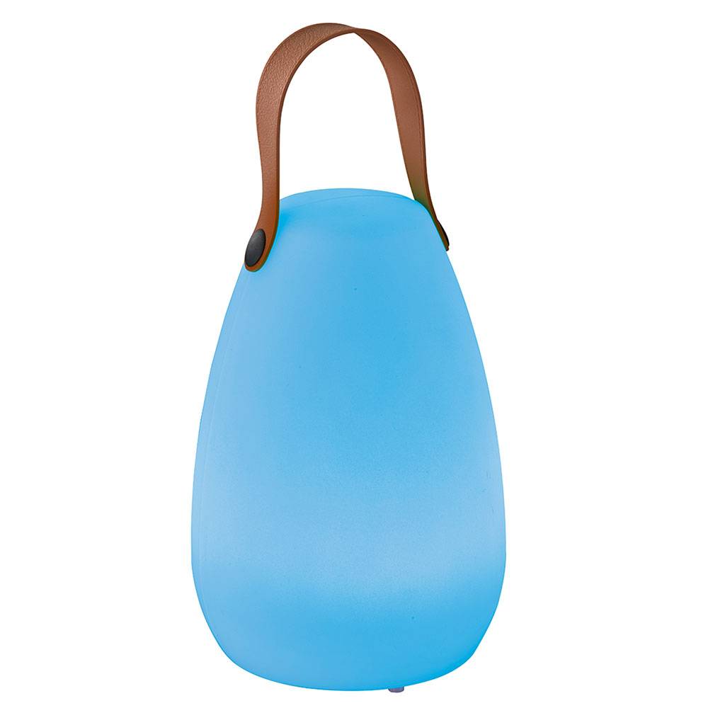 Tischleuchte Außen Akku Garten Tischlampe Outdoor USB aufladbar, dimmbar mit Fernbedienung Farbwechsel tragbar, 1x LED 0,7W 55lm 3000K, DxH 14x20 cm