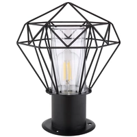 Sockelleuchte Außen Standleuchte Garten schwarz Außenstehleuchte Edelstahl, Industrial Design Gitterschirm, 1x E27, LxH 22,5 x 31,5 cm Sockelleuchte Außen Standleuchte Garten schwarz Außenstehleuchte Edelstahl, Industrial Design Gitterschirm, 1x E27, LxH 22,5 x 31,5 cm