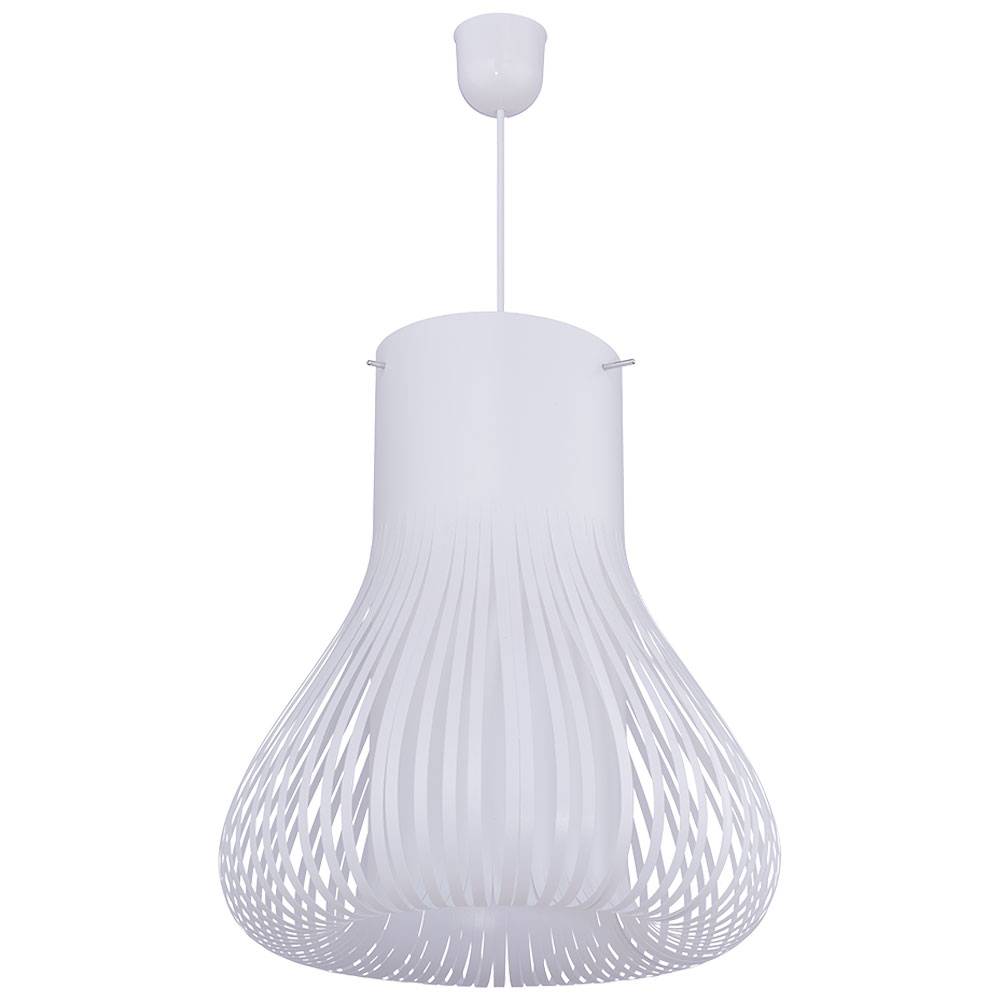 Deckenlampe Wohnzimmer hängend Lampe Skandinavisch Hängeleuchte Hängeleuchte weiss, Birnenform, 1x E27, DxH 35x139 cm