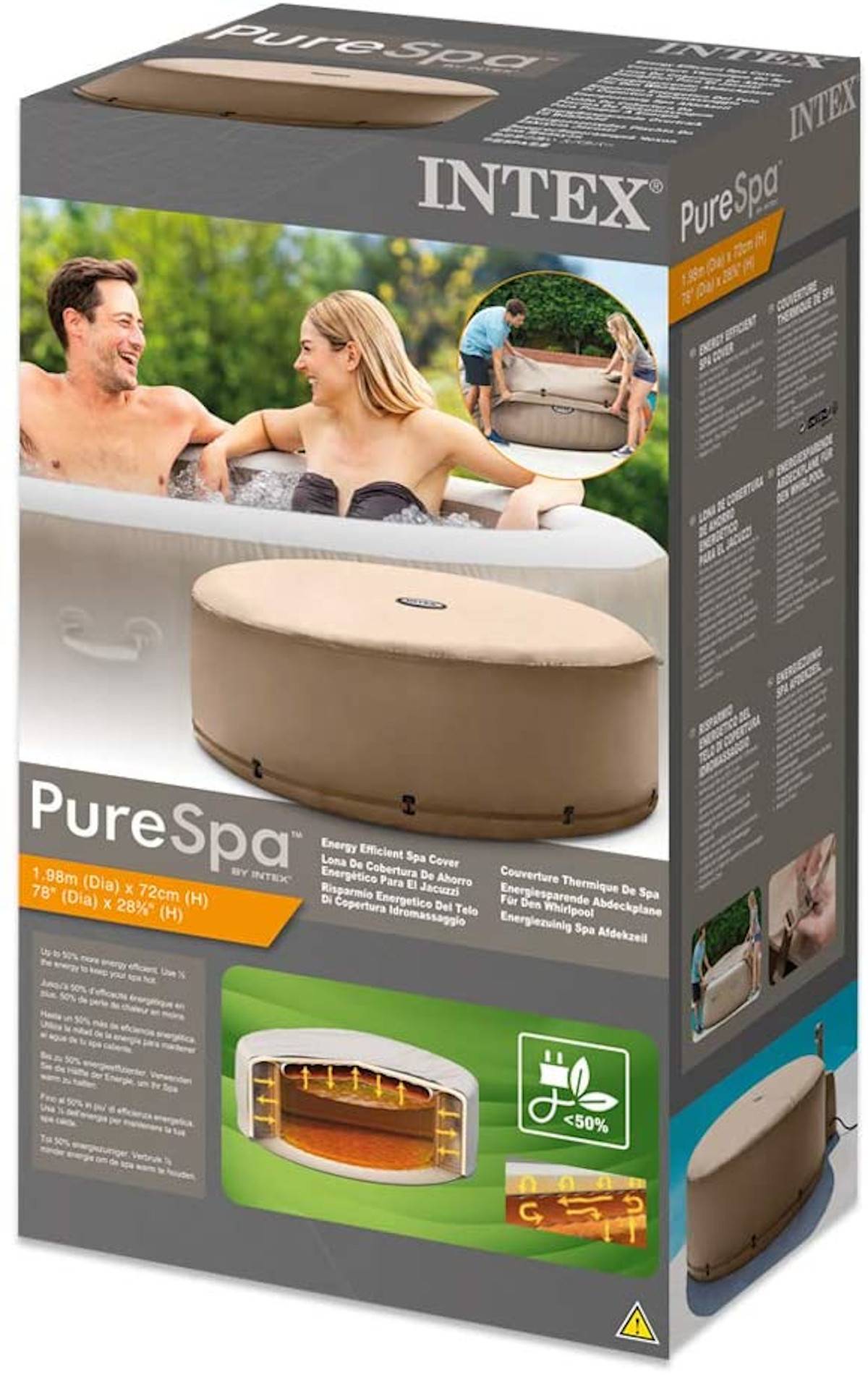 INTEX 28523NP - Energiesparabdeckung für Pure Spa