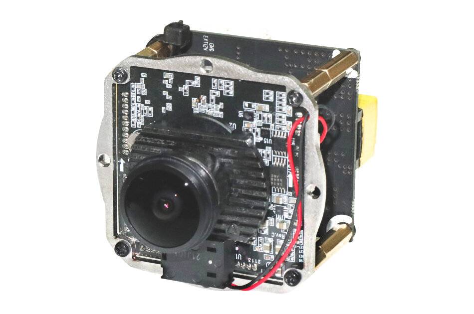 ISM-72F0021W0A, 1/2,8" Netzwerk Platinenkamera 1920x1080, Tag/Nacht, WDR, 2,1mm, H.265, PoE, 12VDC