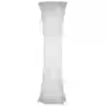 Stehleuchte Wohnzimmer modern Säulenlampe 2 flammig Stehleuchte weiß mit Stoffschirm, Metall weiß, 2x E27 Fassungen, DxH 35x123 cm Stehleuchte Wohnzimmer modern Säulenlampe 2 flammig Stehleuchte weiß mit Stoffschirm, Metall weiß, 2x E27 Fassungen, DxH 35x123 cm