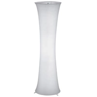 Stehleuchte Wohnzimmer modern Säulenlampe 2 flammig Stehleuchte weiß mit Stoffschirm, Metall weiß, 2x E27 Fassungen, DxH 35x123 cm Stehleuchte Wohnzimmer modern Säulenlampe 2 flammig Stehleuchte weiß mit Stoffschirm, Metall weiß, 2x E27 Fassungen, DxH 35x123 cm