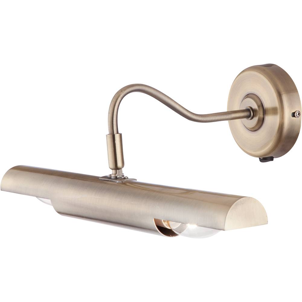 Wandlampe LED Bilderleuchte Wandhalterung Landhaus Stil Alt Messing Wandleuchte Wandstrahler, Flur Wohnzimmer Schlafzimmer