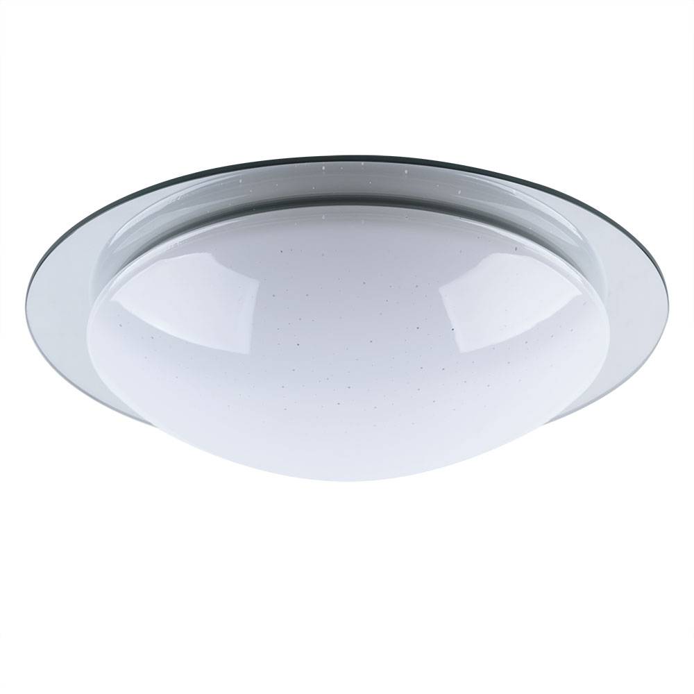 Deckenleuchte Badezimmer IP44 Deckenlampe Sternenhimmel Tageslichtlampe Decke, CCT, 1x LED 12W 900Lm warmweiß-kaltweiß, DxH 38x10 cm