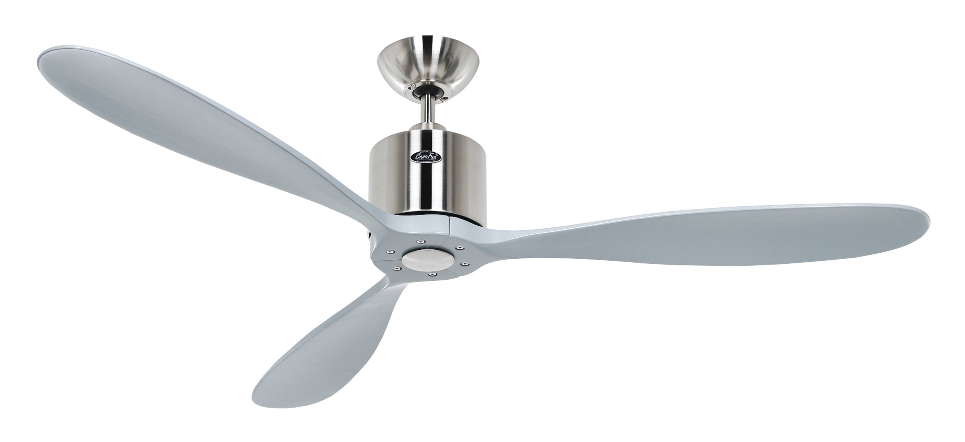 DC Deckenventilator Aeroplan Eco Chrom / Lichtgrau