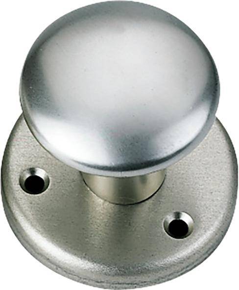 Türknopf auf Rosette F2 50mm Pilzknopf
