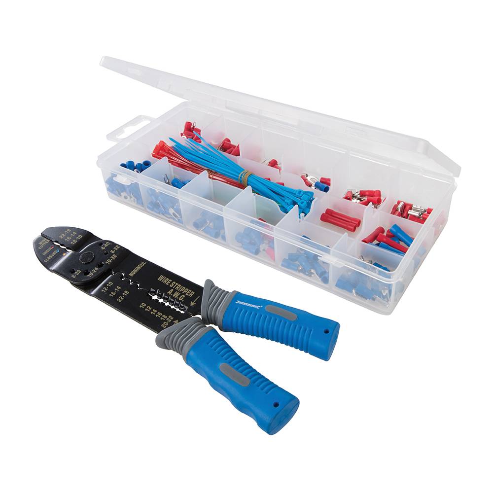 Crimpzangen Set mit Steckern Hülsen Ösen 271-tlg.