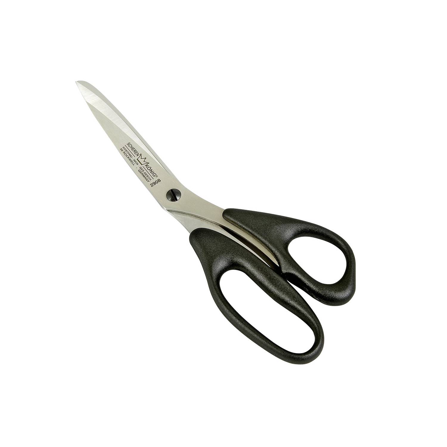 my basics 2908 Haushaltsschere Edelstahl rostfrei, Kunststoffgriff L ca. 21 cm, schwarz