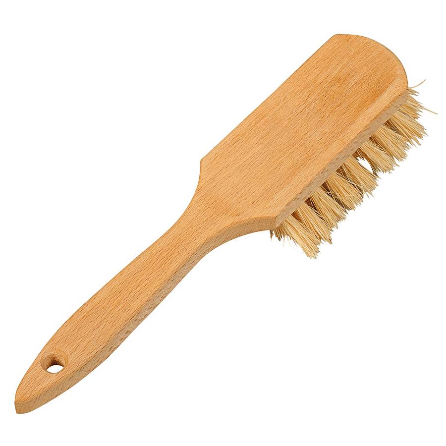 Andreas Bürsten 3019 Eckenbürste Fibre mit Stiel, natur
