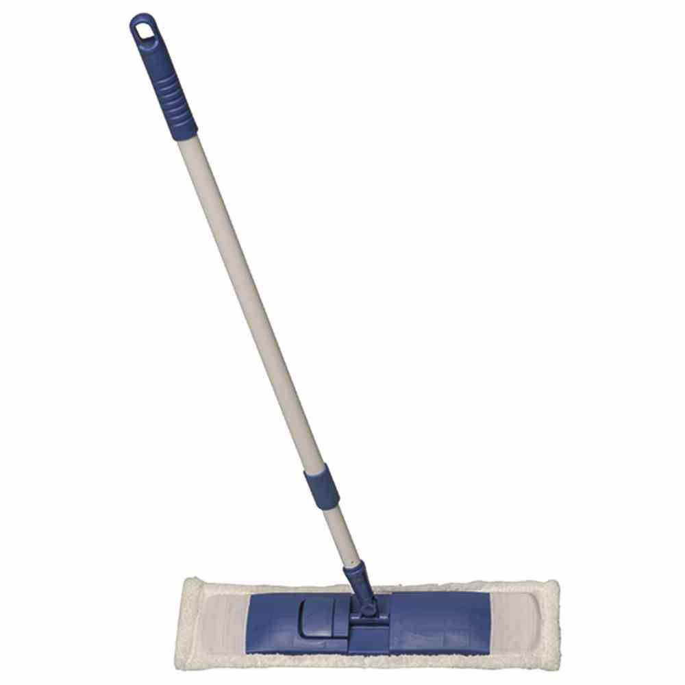 BÜMAG 526-3 Bodenreinigungsset 39cm mit Stiel 1,30m, weiß/blau, 3-teilig (1 Set)