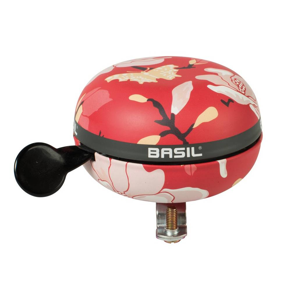 Basil 50480 Ding-Dong Glocke Magnolia poppy red, Ø 80mm, rot