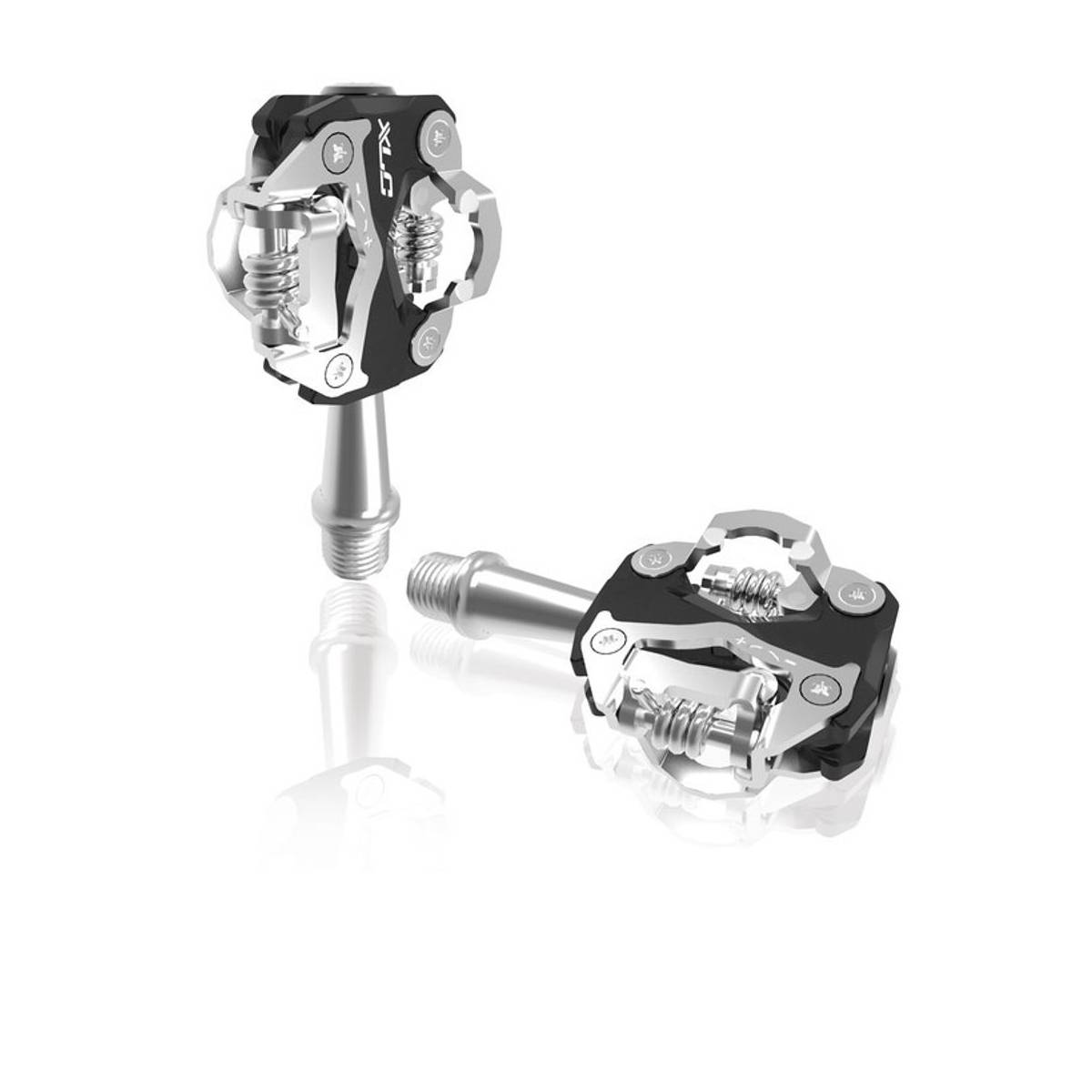 XLC PD-S15 Systempedal, zweiseitig, schwarz/silber (1 Paar)